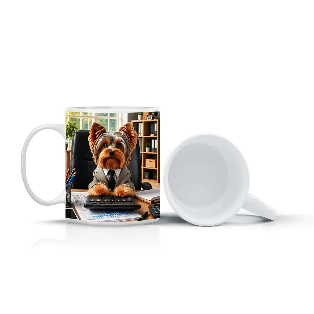 Yorkshire Terrier Business Dog Office Desk – Mugs