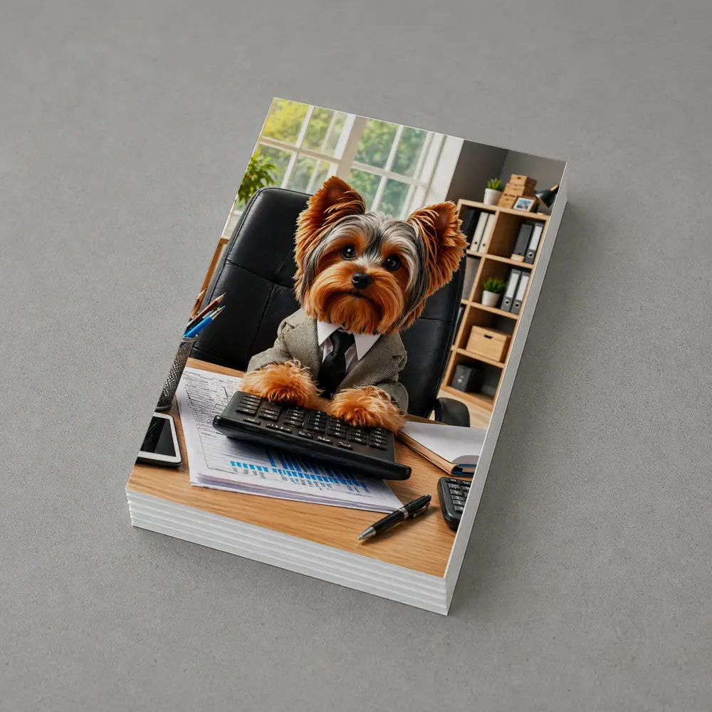 Yorkshire Terrier Business Dog Office Desk – Postcards