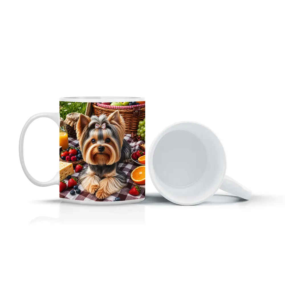 Yorkshire Terrier Picnic Blanket Fruits Summer – Mugs