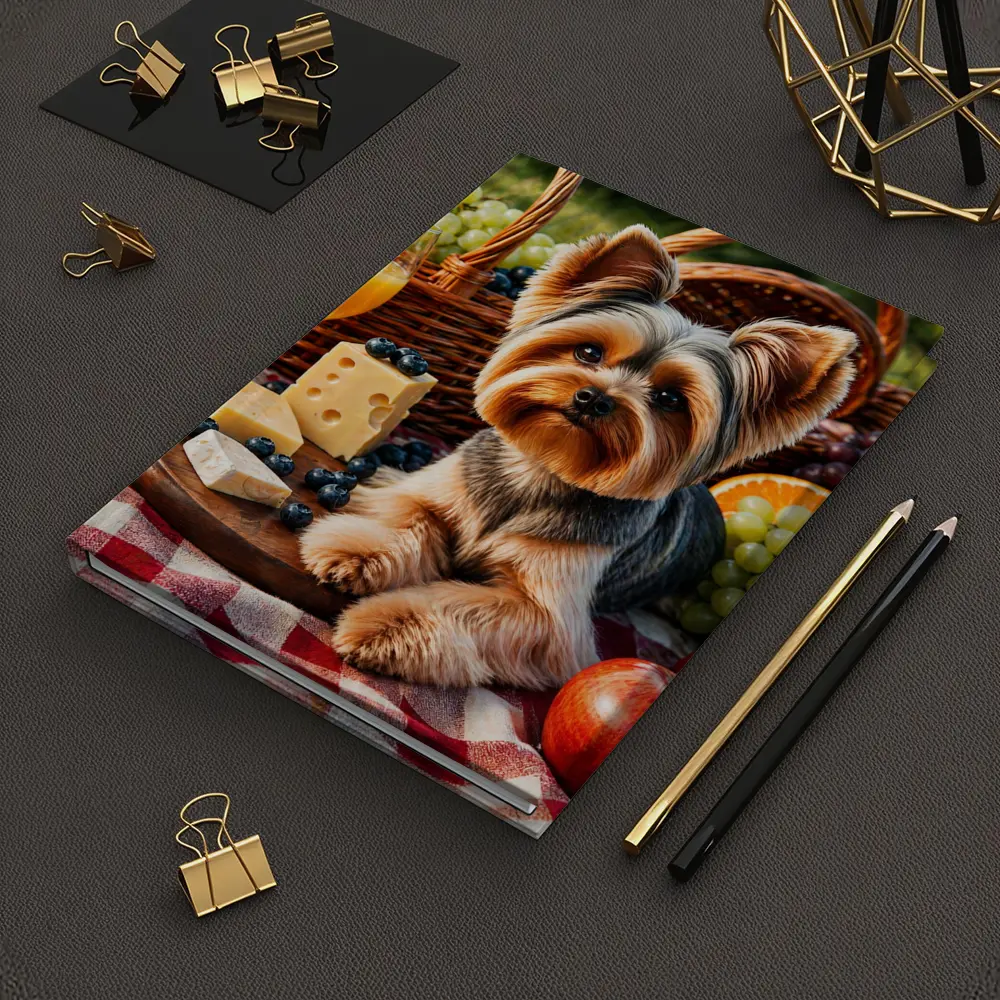 Yorkshire Terrier Picnic Cheese Fruits Basket – Notebooks