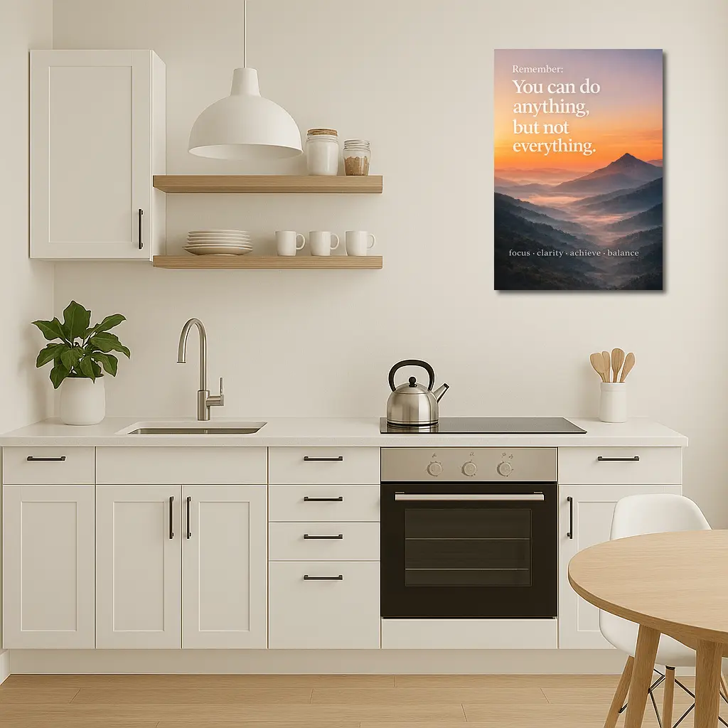 You Can Do Anything Motivational Mountain Sunset – Wall Art