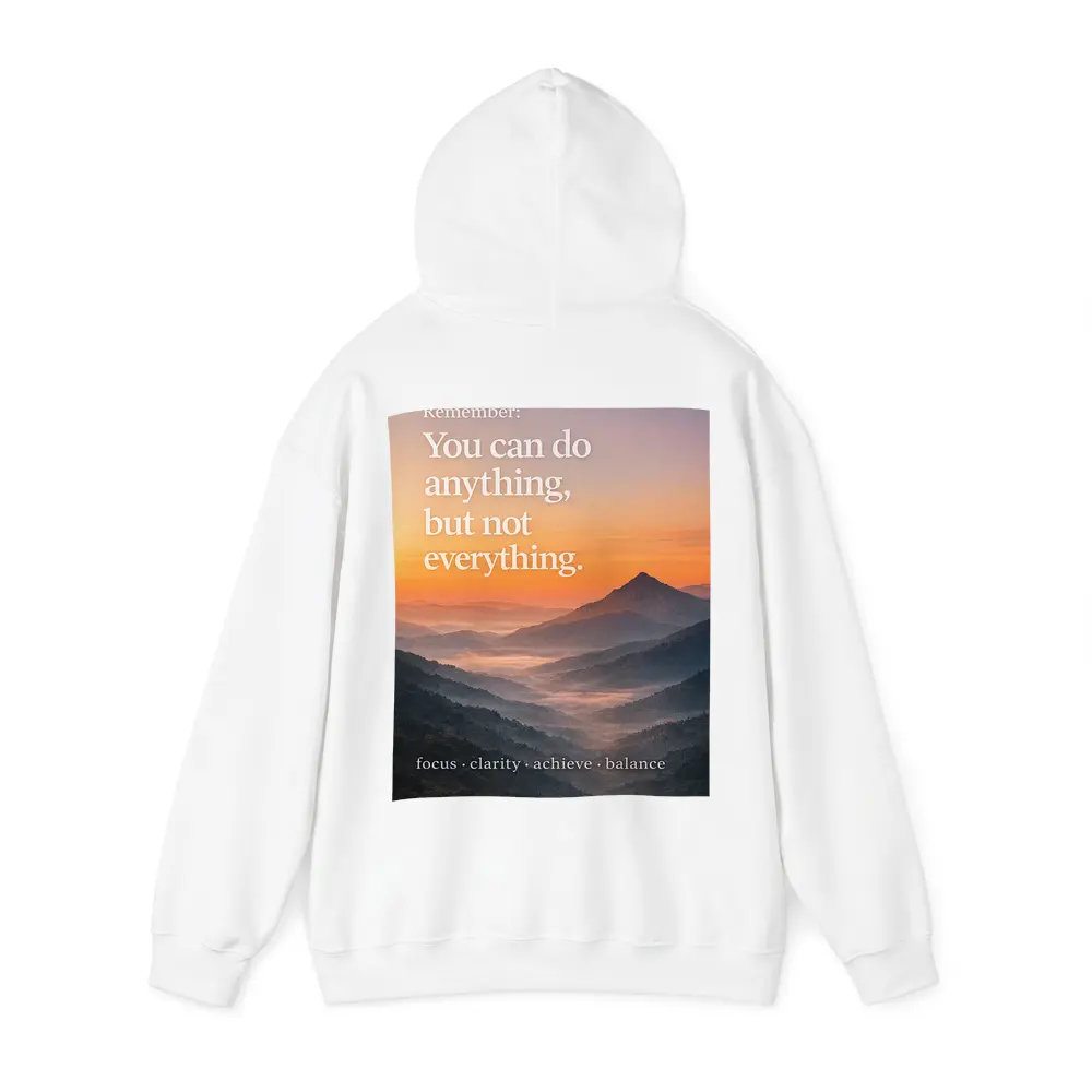 You Can Do Anything Motivational Mountain Sunset – Hoodies