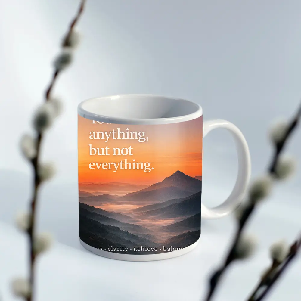 You Can Do Anything Motivational Mountain Sunset – Mugs