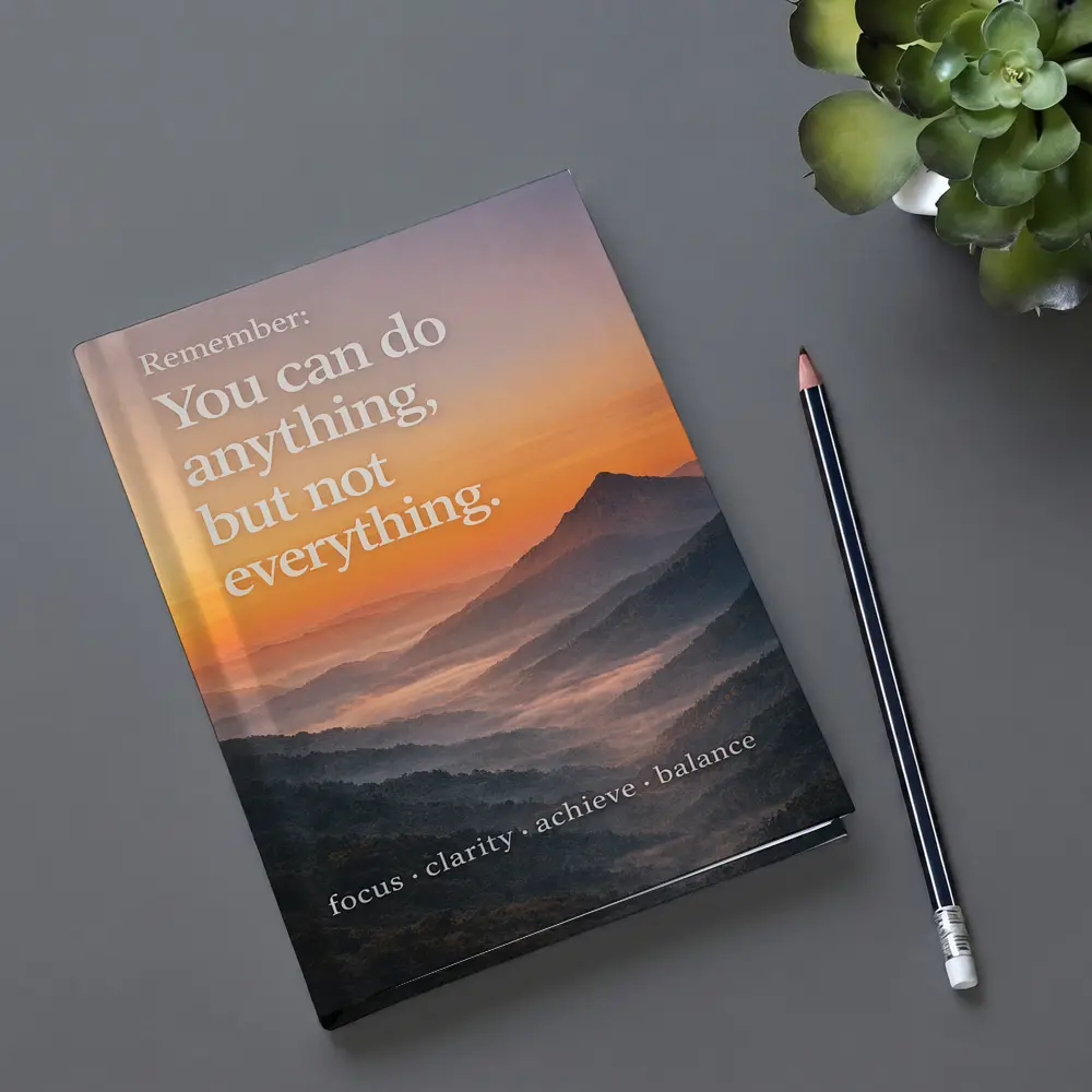 You Can Do Anything Motivational Mountain Sunset – Notebooks