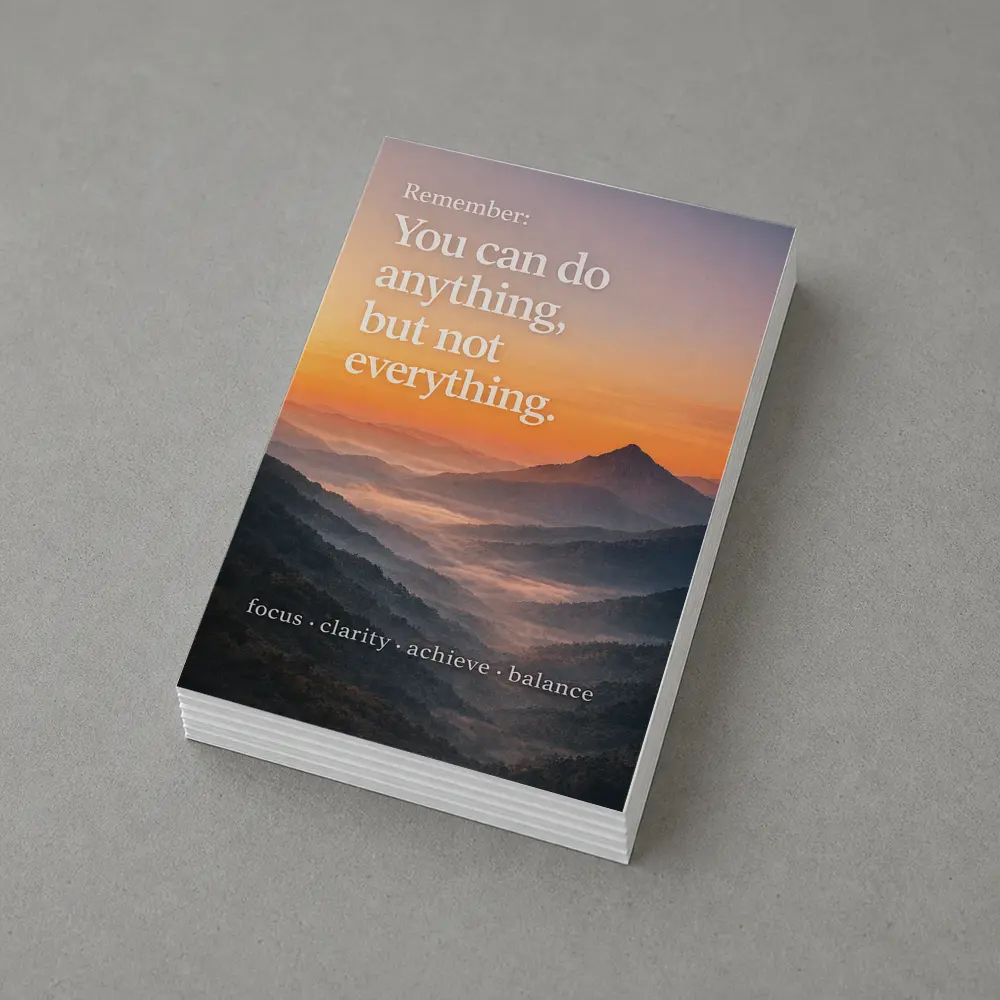 You Can Do Anything Motivational Mountain Sunset – Postcards