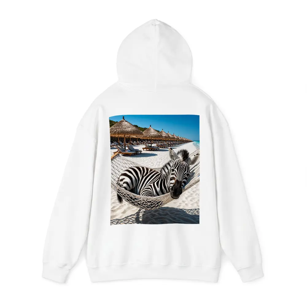 Zebra Relaxing in Hammock Beach Resort – Hoodies