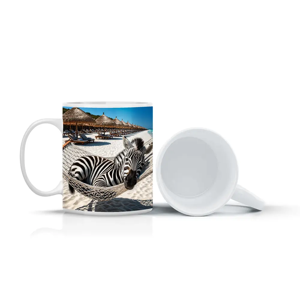 Zebra Relaxing in Hammock Beach Resort – Mugs