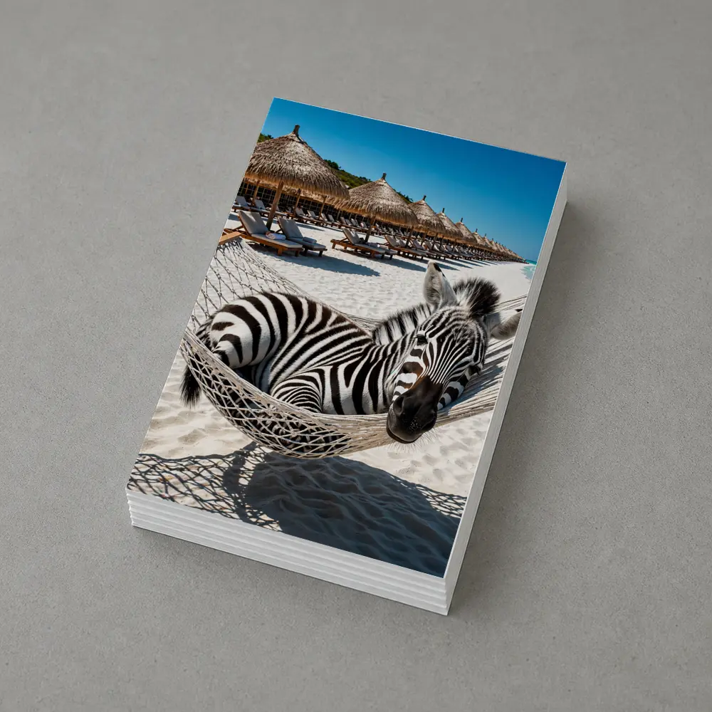 Zebra Relaxing in Hammock Beach Resort – Postcards
