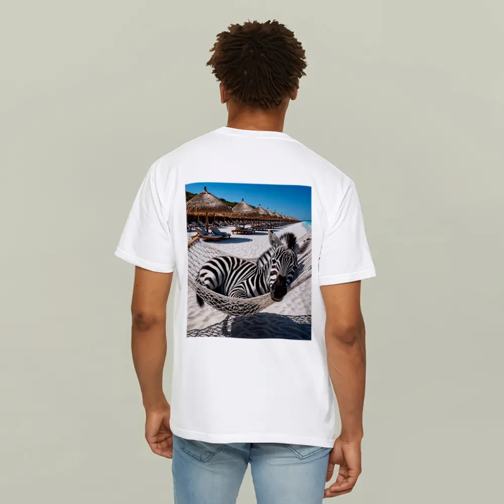 Zebra Relaxing in Hammock Beach Resort – T-Shirts
