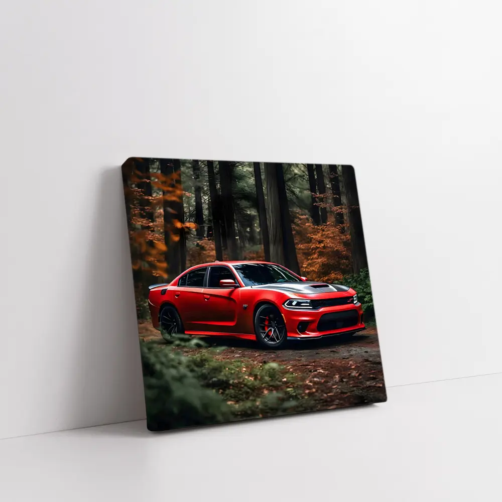 Dodge Charger SRT Hellcat Red Forest – Wall Art