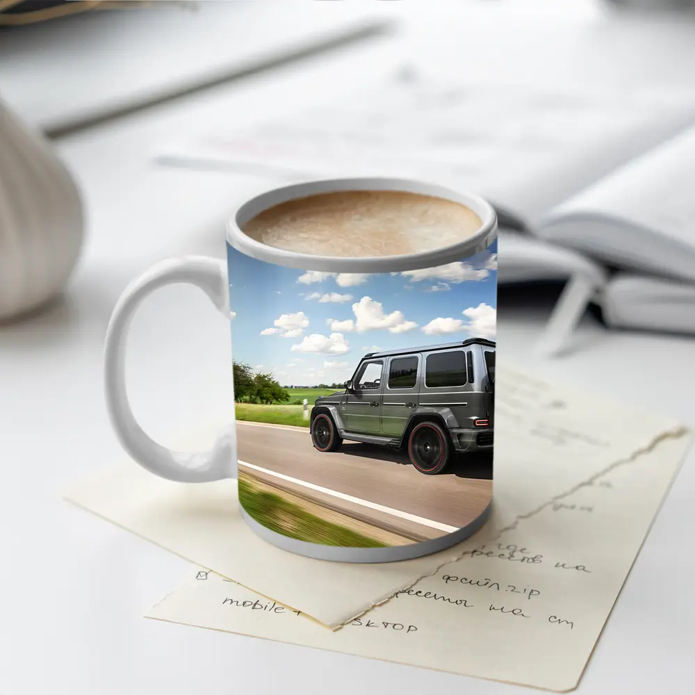 Mercedes AMG G Wagon Rolling Green Countryside – Mugs