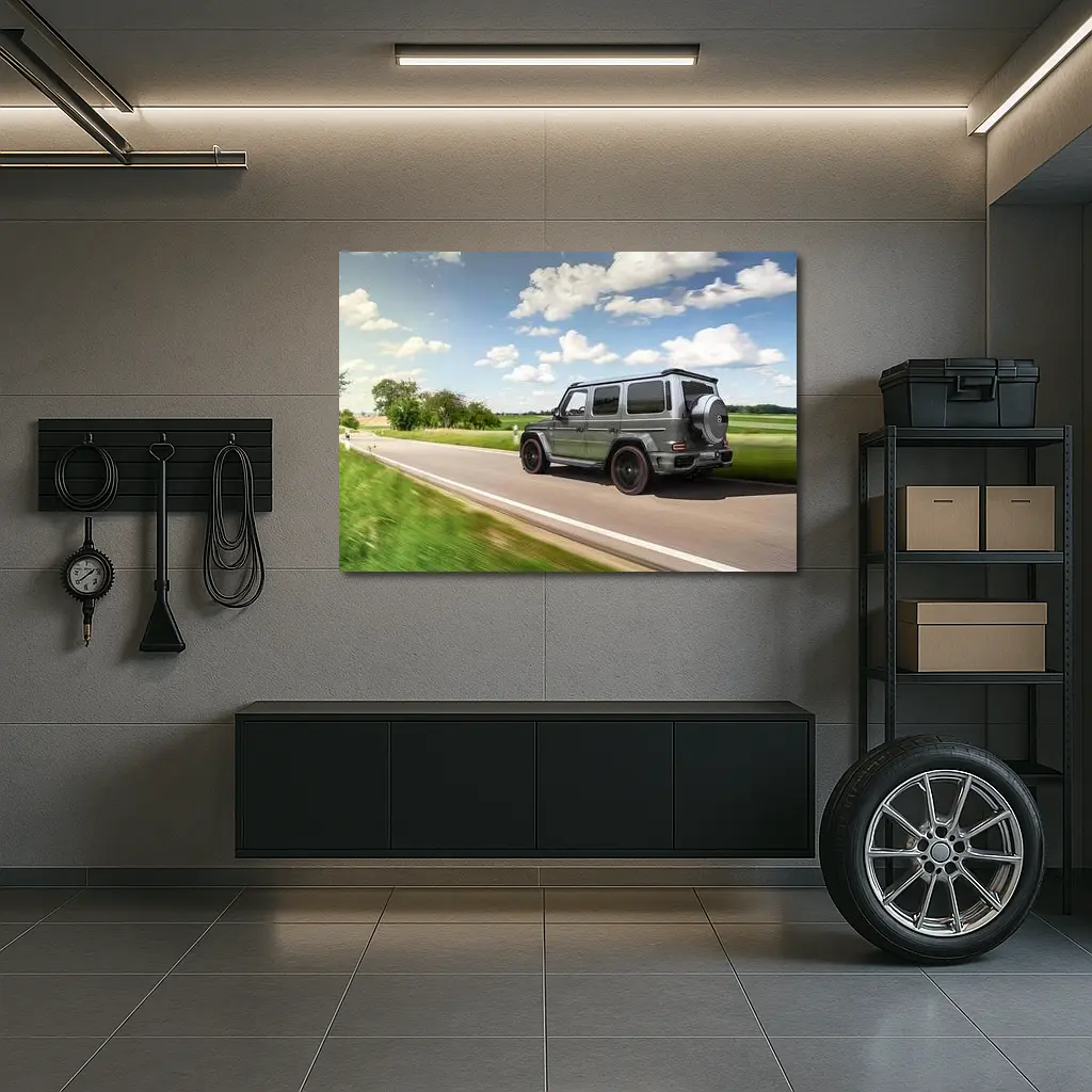 Mercedes-AMG G Wagon Rolling Green Countryside – Wall Art