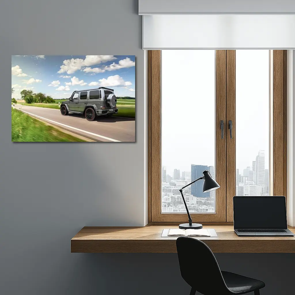 Mercedes-AMG G Wagon Rolling Green Countryside – Wall Art
