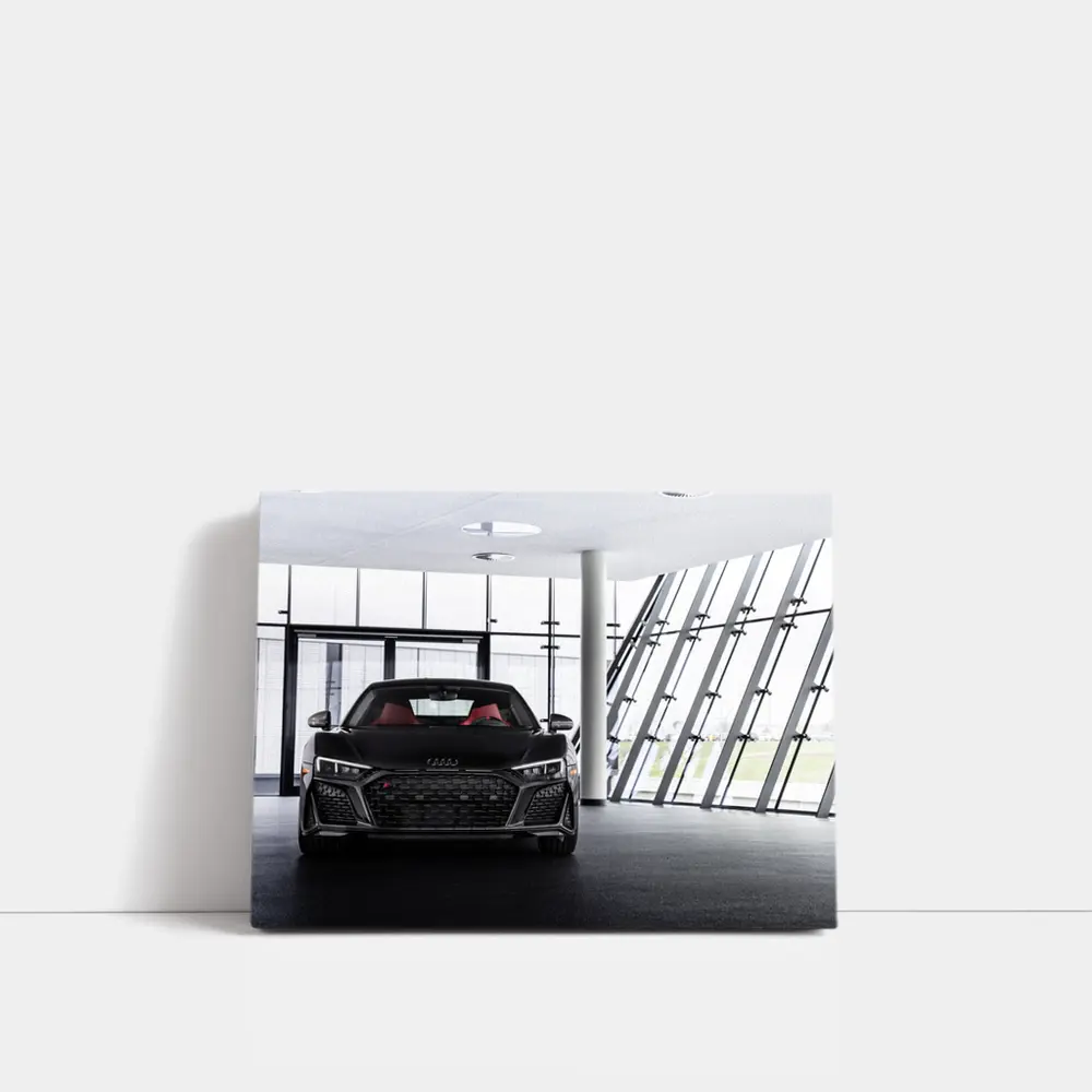 Audi R8 Black Supercar Indoor Showroom – Wall Art