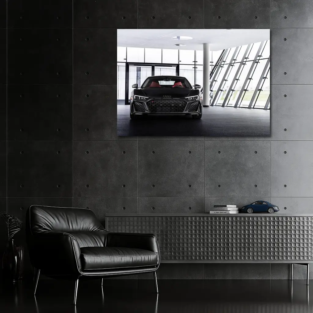 Audi R8 Black Supercar Indoor Showroom – Wall Art