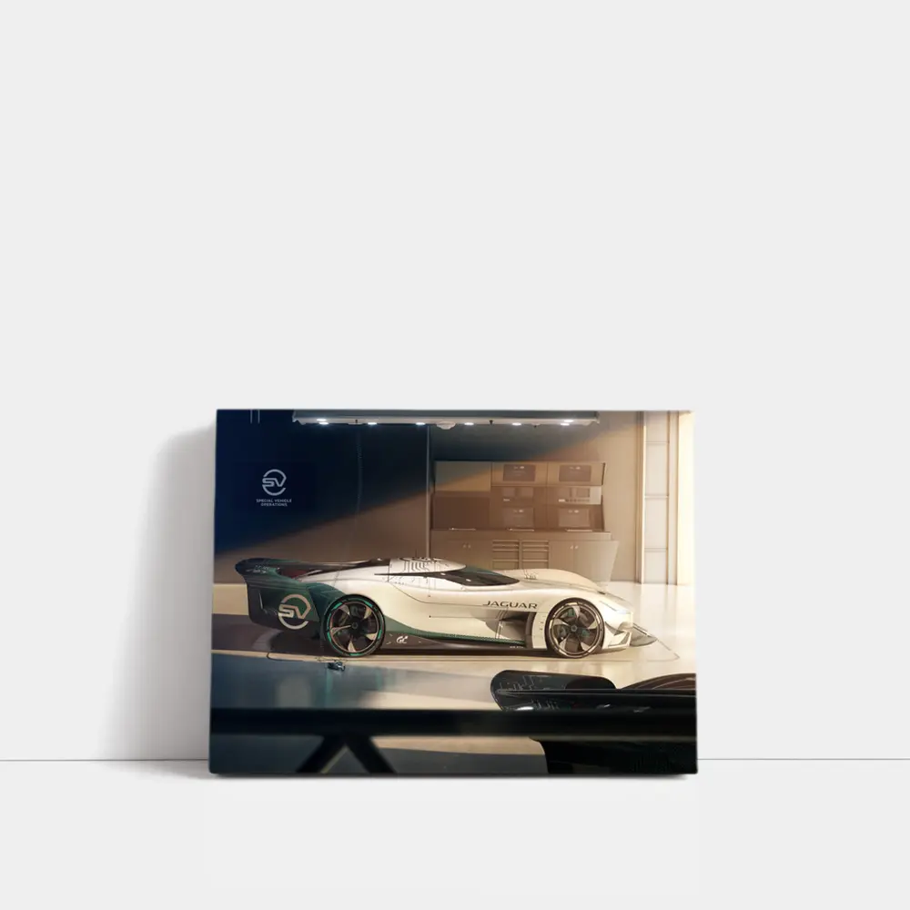 Jaguar Vision Gran Turismo Concept Car Garage – Wall Art
