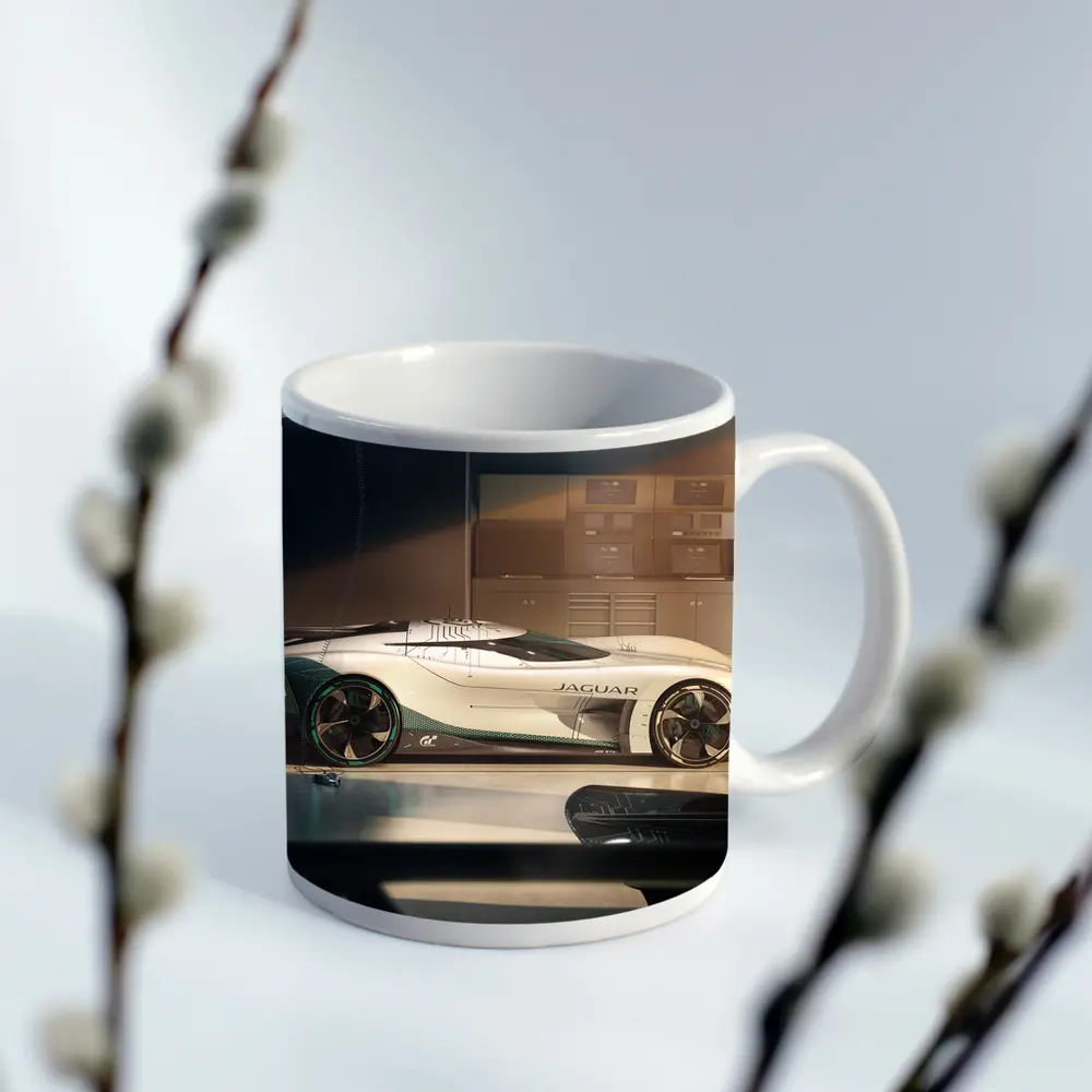Jaguar Vision Gran Turismo Concept Car Garage – Mugs