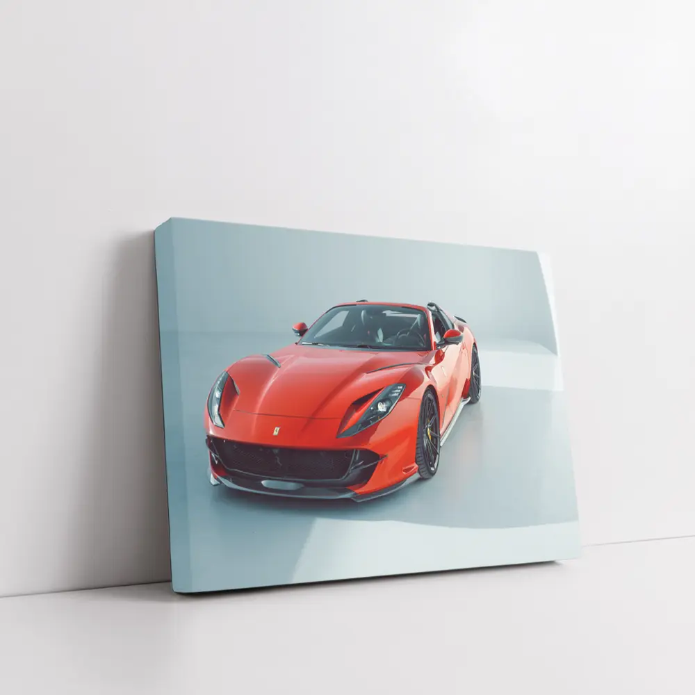 Ferrari 812 Superfast Red Studio Shot – Wall Art