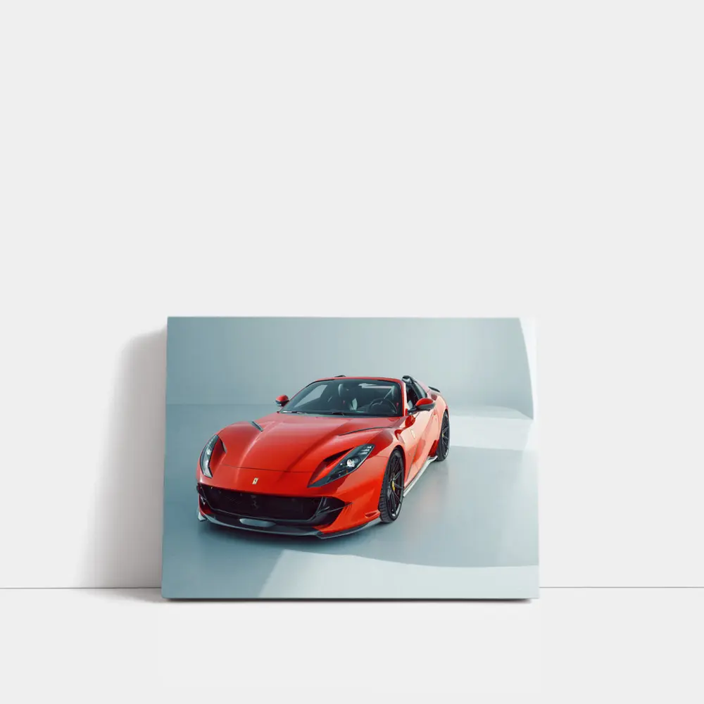 Ferrari 812 Superfast Red Studio Shot – Wall Art