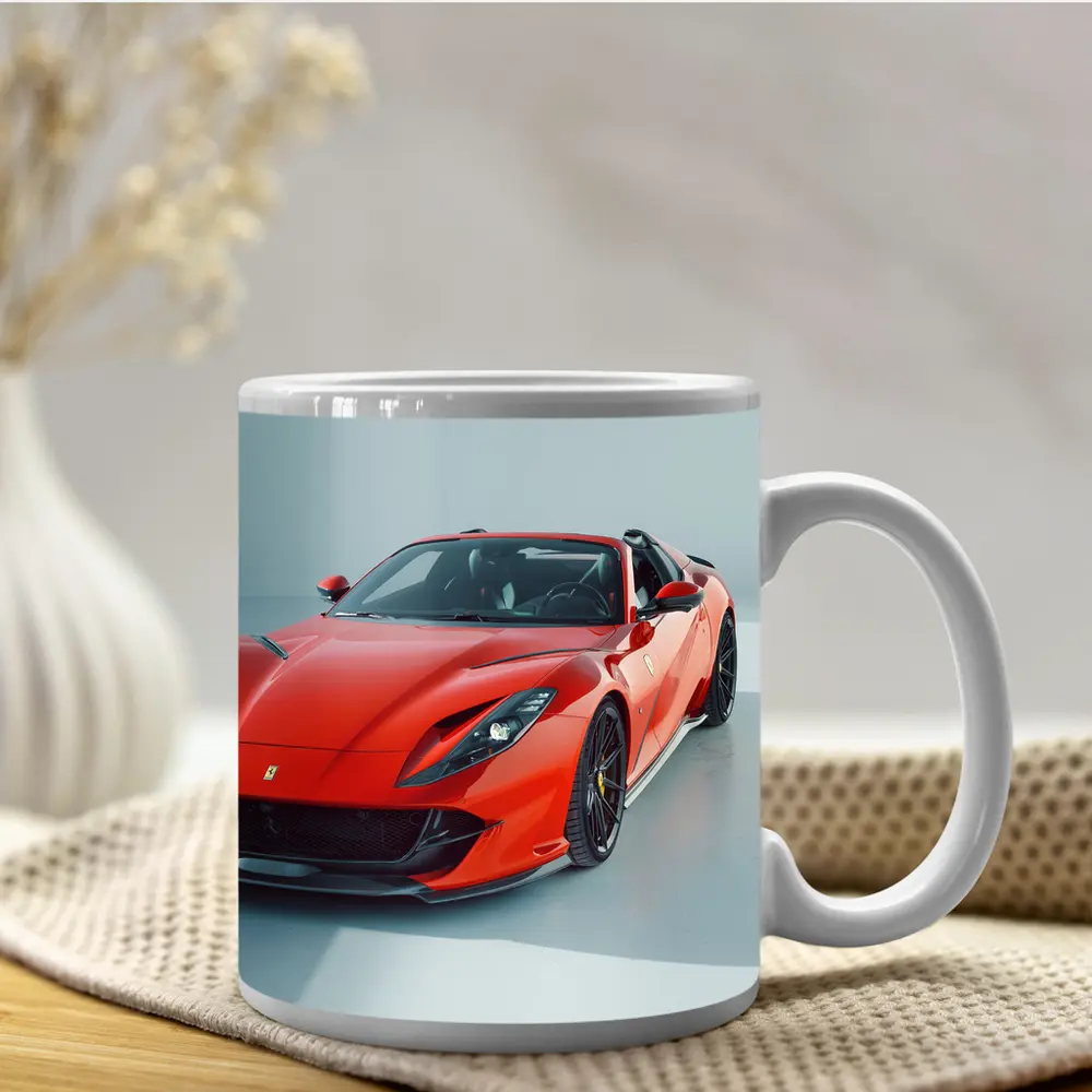 Ferrari 812 Superfast Red Studio Shot – Mugs