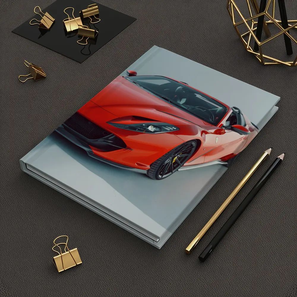 Ferrari 812 Superfast Red Studio Shot – Notebooks