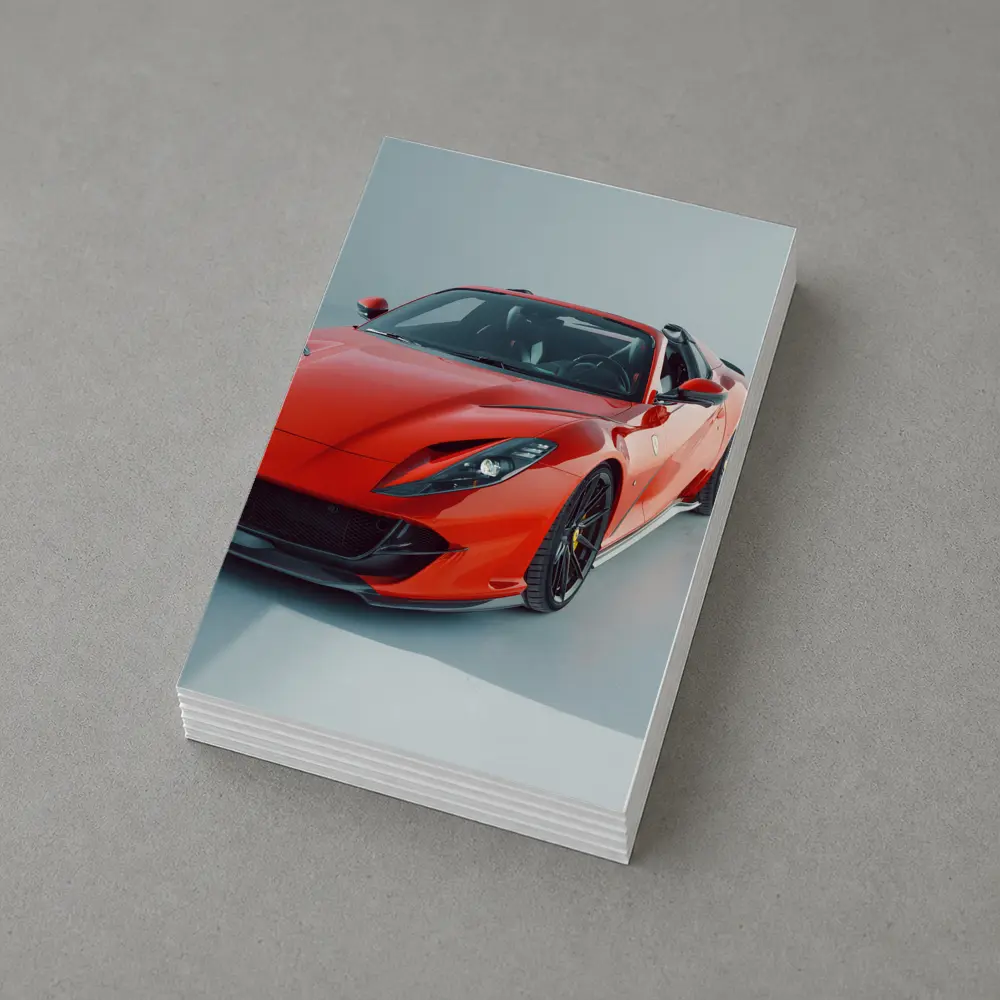 Ferrari 812 Superfast Red Studio Shot – Postcards
