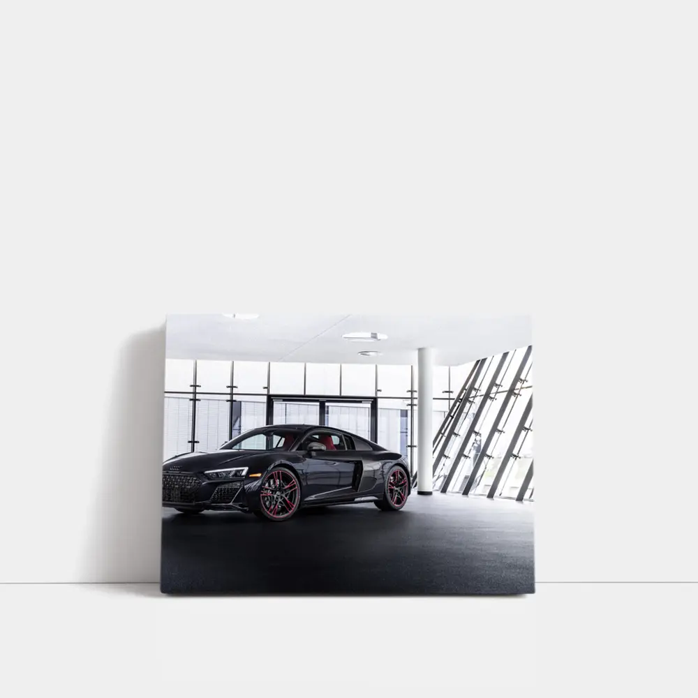 Audi R8 Black Supercar Indoor Showroom – Wall Art