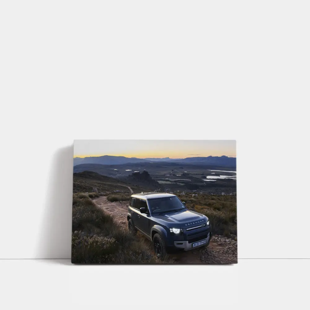 Land Rover Defender on Rocky Mountain Trail – Wall Art