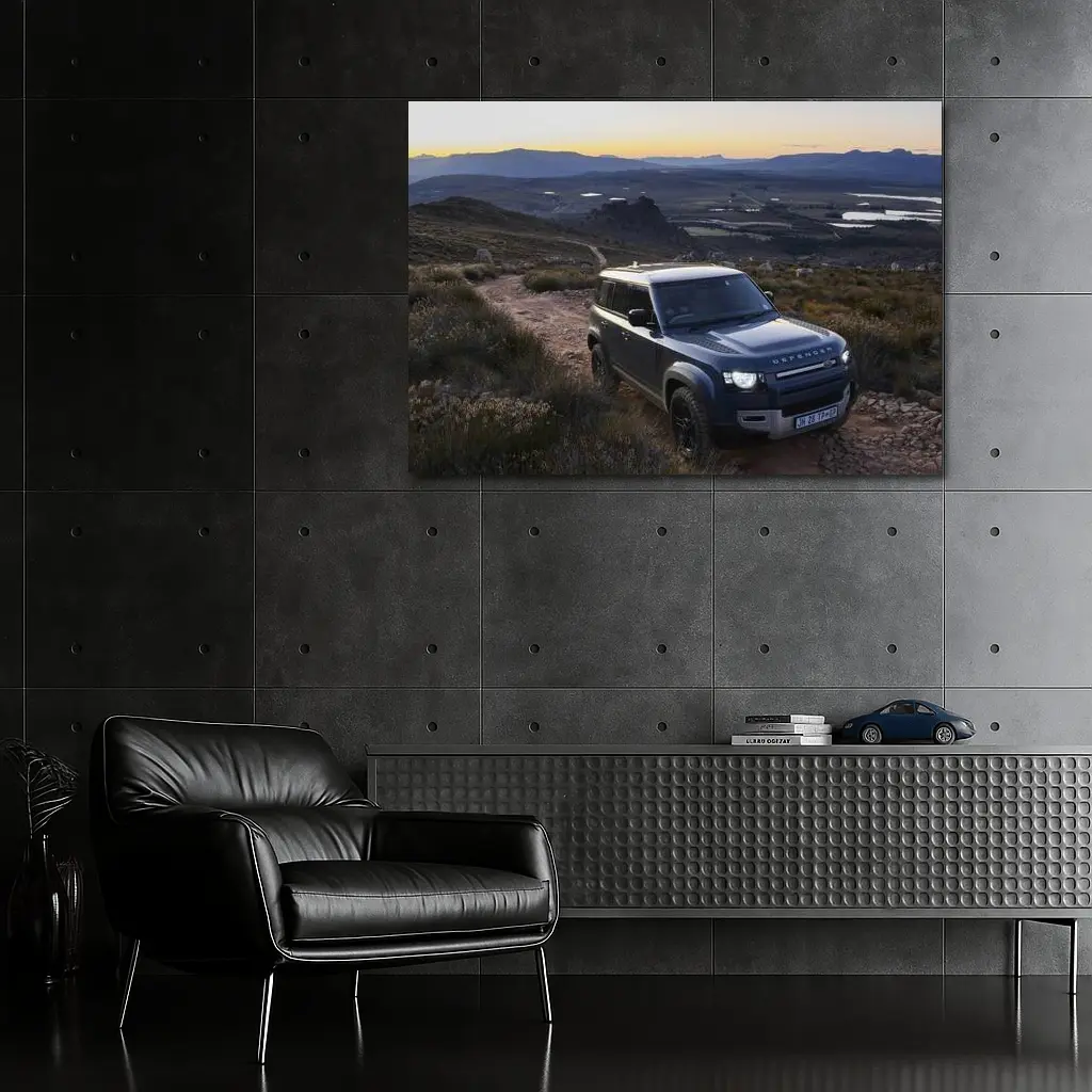 Land Rover Defender on Rocky Mountain Trail – Wall Art