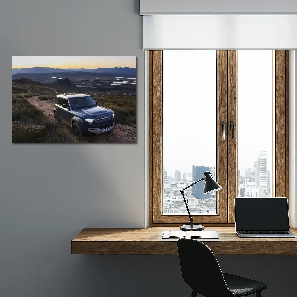 Land Rover Defender on Rocky Mountain Trail – Wall Art