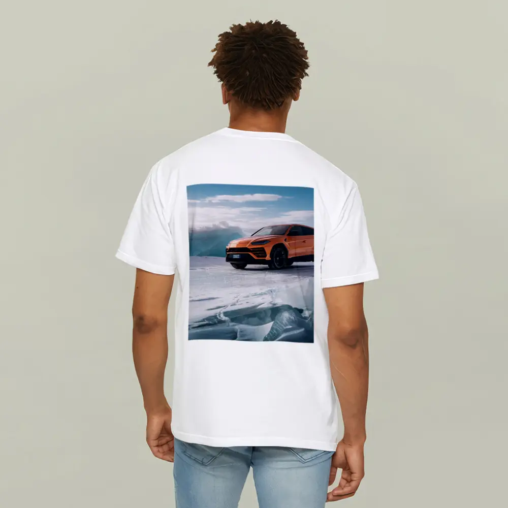 Lamborghini Urus Orange SUV On Ice – T-Shirts