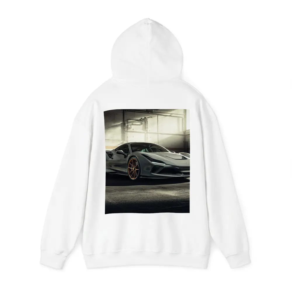 Ferrari F8 Tributo Gray Garage Setting – Hoodies