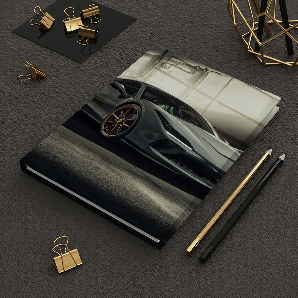 Ferrari F8 Tributo Gray Garage Setting – Notebooks