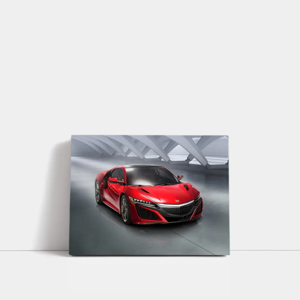 Acura NSX Red Supercar Studio Setting – Wall Art