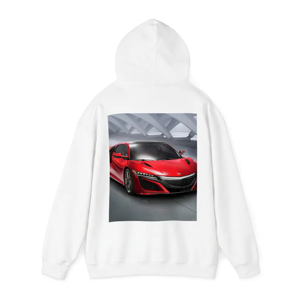 Acura NSX Red Supercar Studio Setting – Hoodies