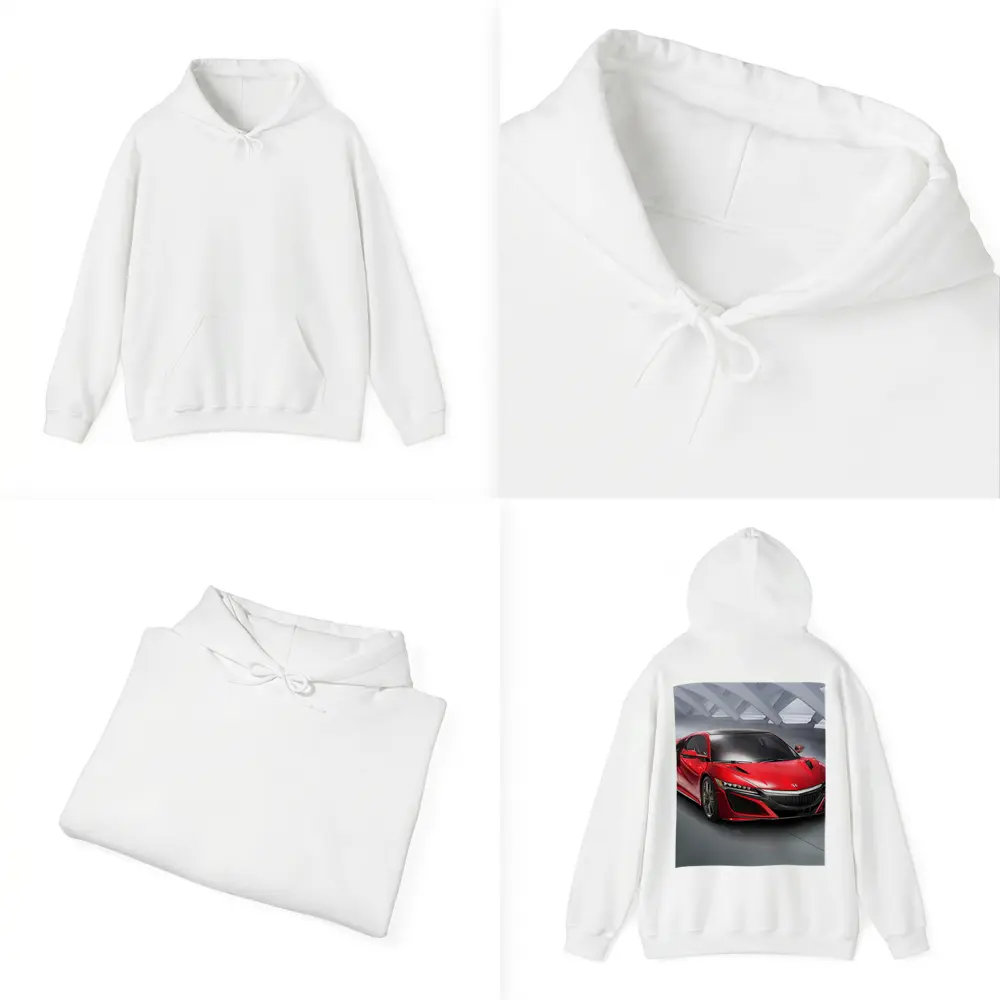 Acura NSX Red Supercar Studio Setting – Hoodies