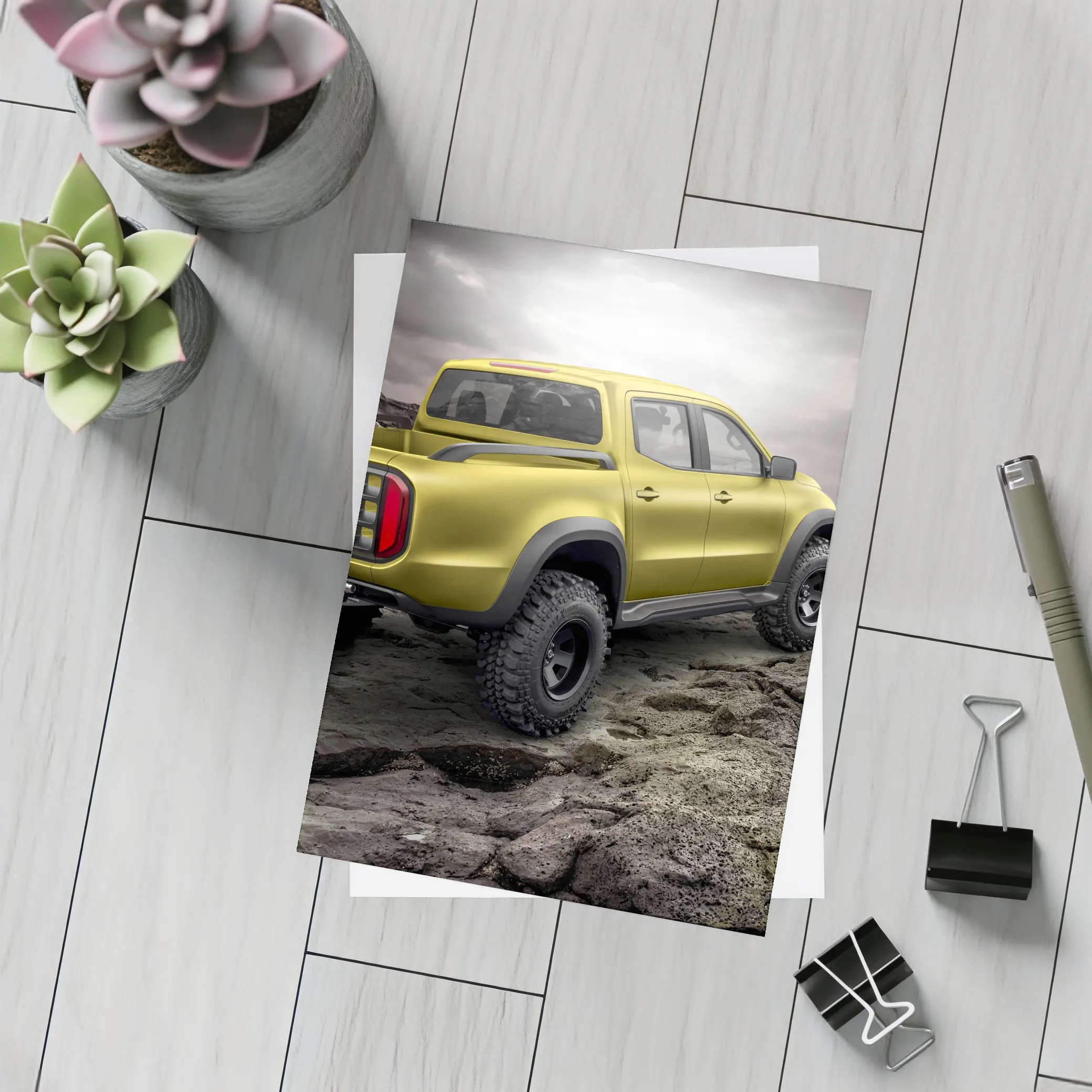 Mercedes X Class Truck Rocky Terrain – Postcards