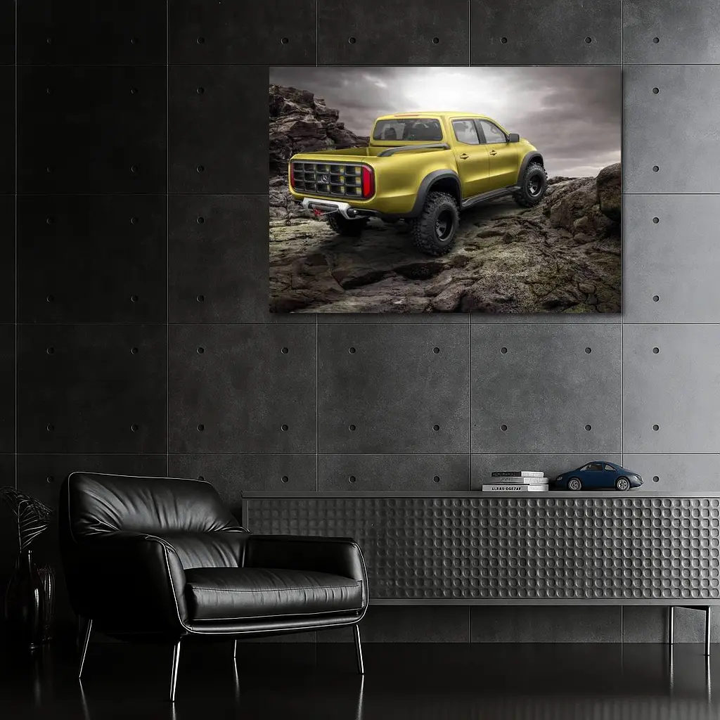 Mercedes X Class Truck Rocky Terrain – Wall Art