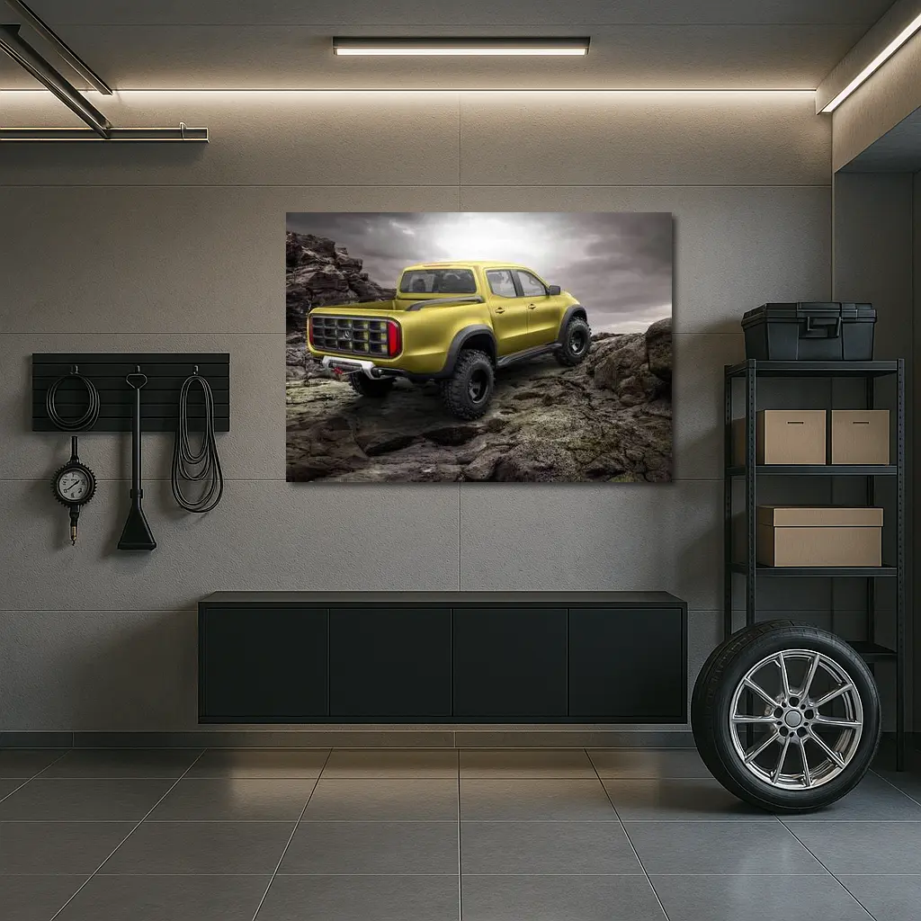Mercedes X Class Truck Rocky Terrain – Wall Art