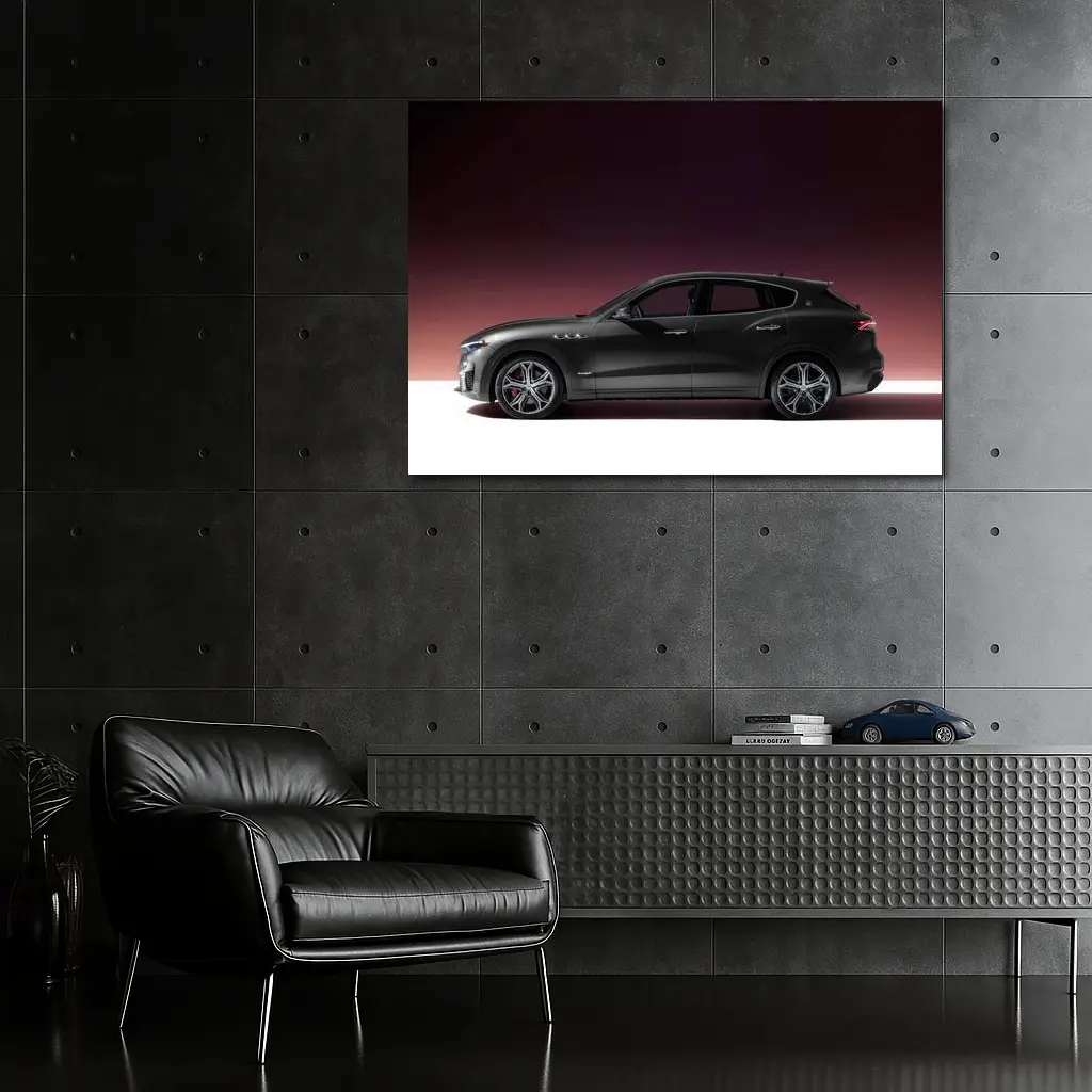 Maserati Levante Dark Gray Studio Profile – Wall Art