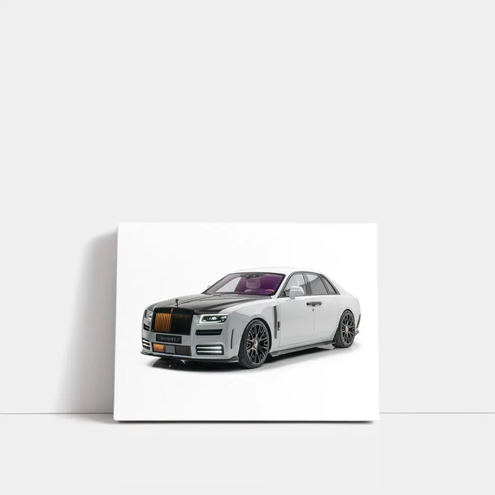 Mansory Rolls Royce Ghost White Luxury Sedan – Wall Art
