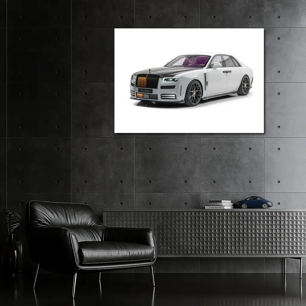 Mansory Rolls Royce Ghost White Luxury Sedan – Wall Art