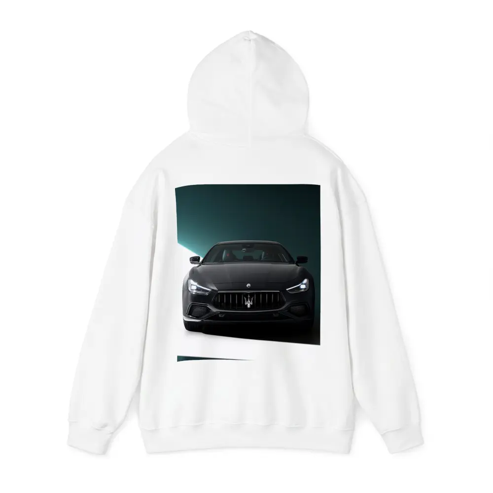 Maserati Ghibli Black Front Studio Shot – Hoodies