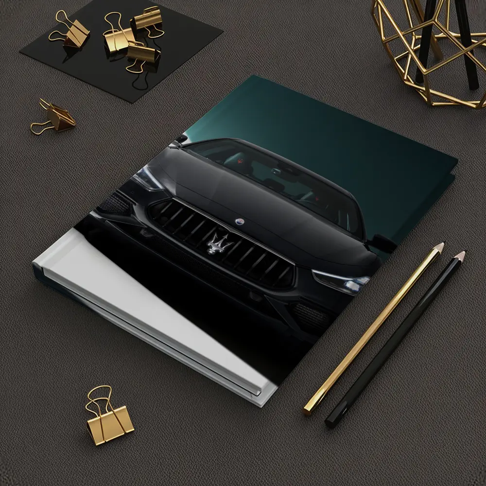 Maserati Ghibli Black Front Studio Shot – Notebooks