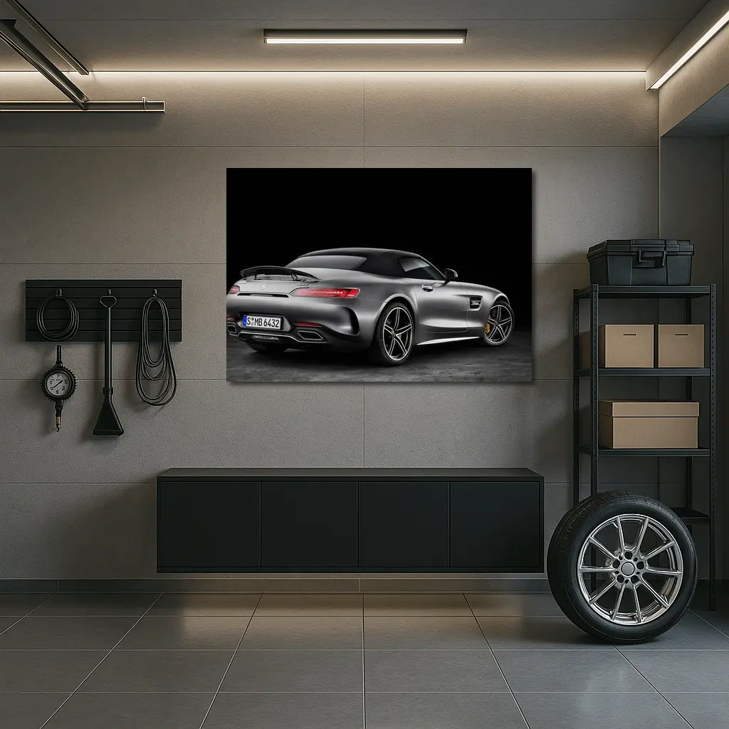 Mercedes AMG GT Roadster Dark Studio – Wall Art