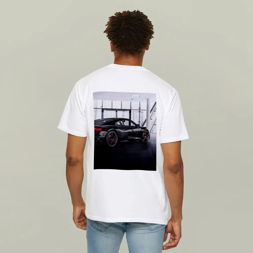 Audi R8 Black Coupe Indoor Showroom – T-Shirts
