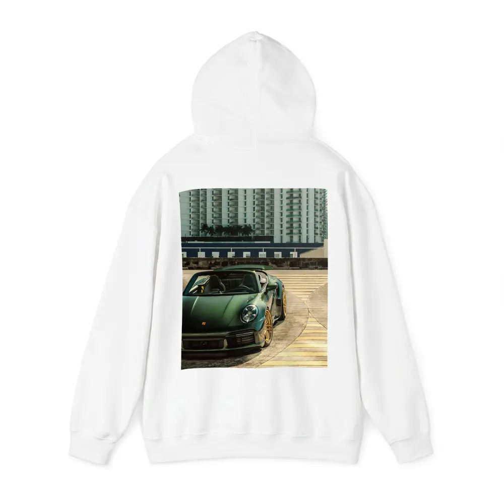 Porsche 911 Green City Waterfront Parking – Hoodies