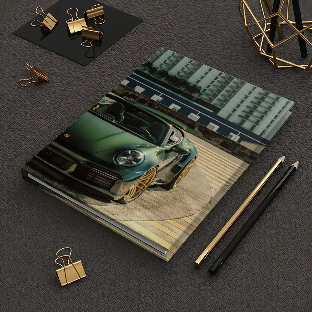 Porsche 911 Green City Waterfront Parking – Notebooks