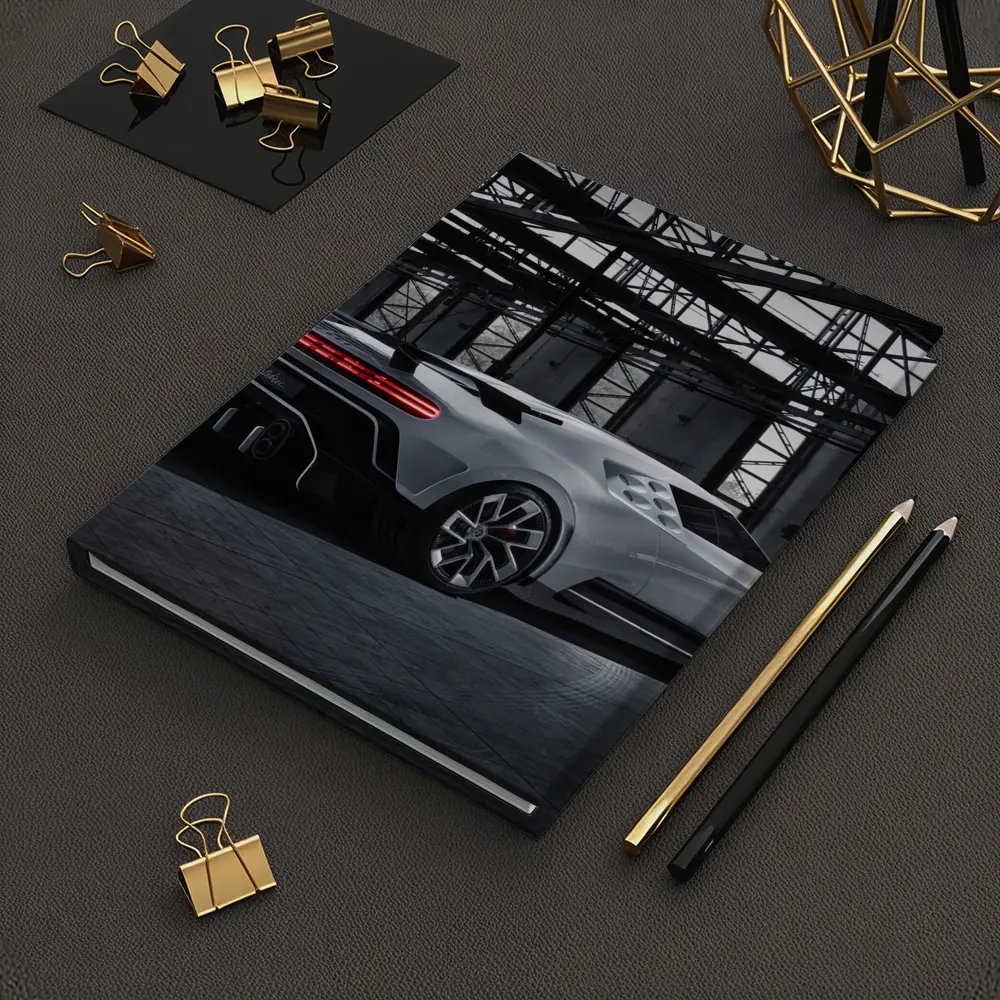 Bugatti Centodieci Silver Hypercar Industrial Warehouse – Notebooks