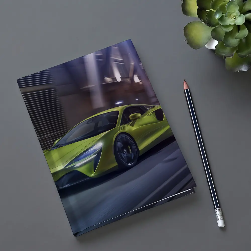 McLaren Artura Green Supercar City Night – Notebooks